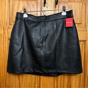 Spanx Leather-Like Mini Skort, 16.5"